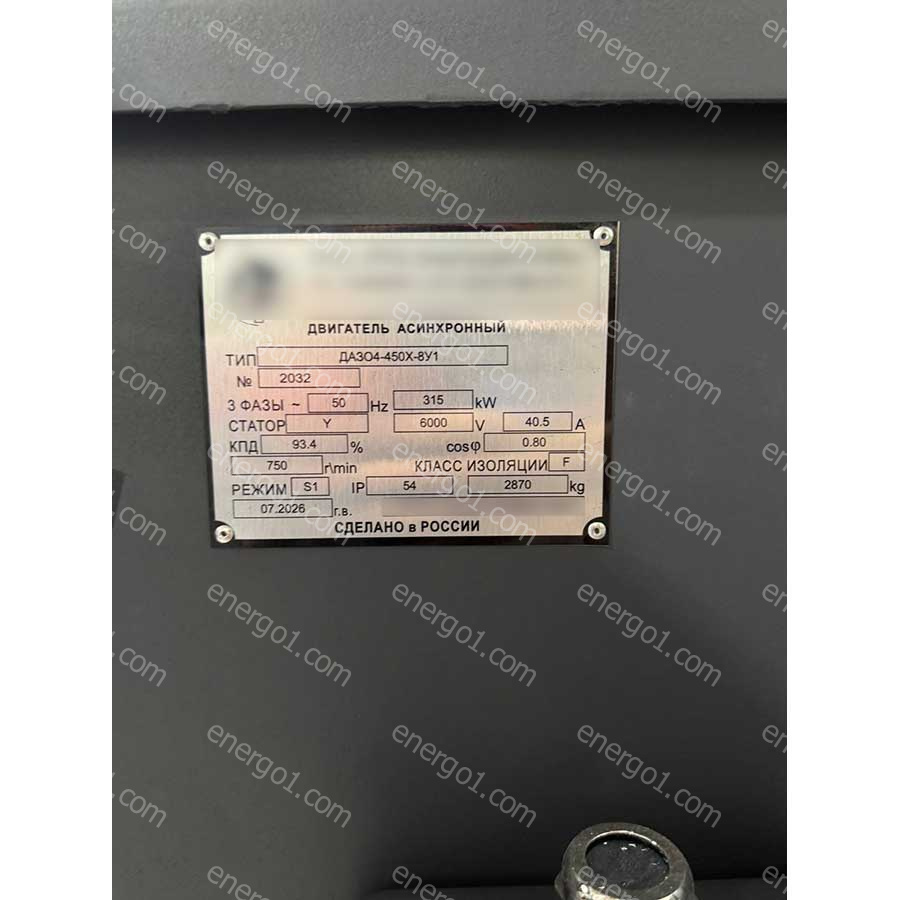 Изготовлен высоковольтный электродвигатель ДАЗО4-450Х-8У1 (315 кВт, 6000 В) для предприятия Хабаровского края